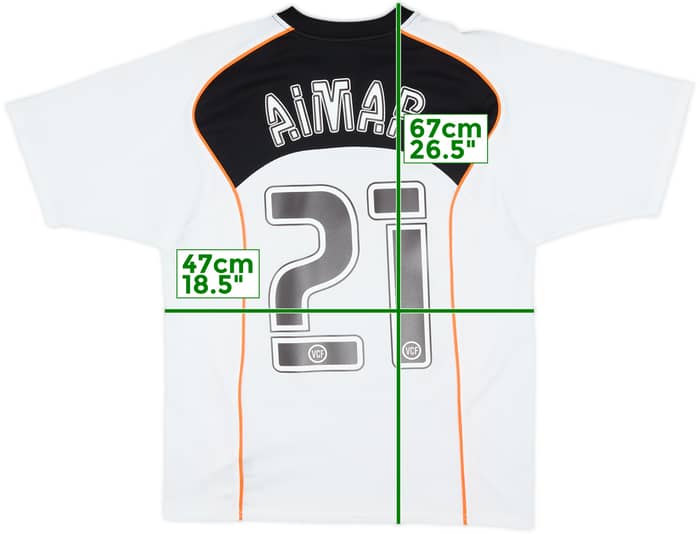 2004-05 Valencia Basic Home Shirt Aimar #21 - 7/10 - (M)