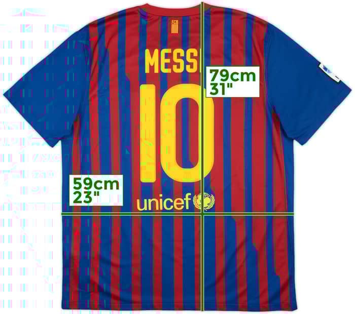 2011-12 Barcelona Home Shirt Messi #10 - 6/10 - (XL)