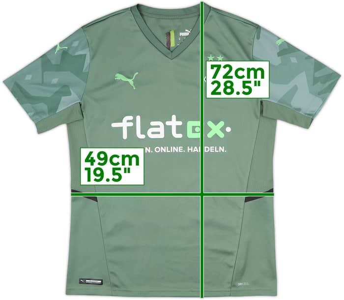 2021-22 Borussia Monchengladbach Away Shirt - 10/10 - (M)