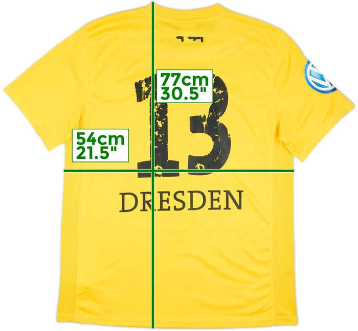 2012-13 Dynamo Dresden Home Shirt Kursten #13 - 4/10 - (L)