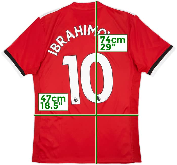 2017-18 Manchester United Home Shirt Ibrahimovic #10 - 5/10 - (M)