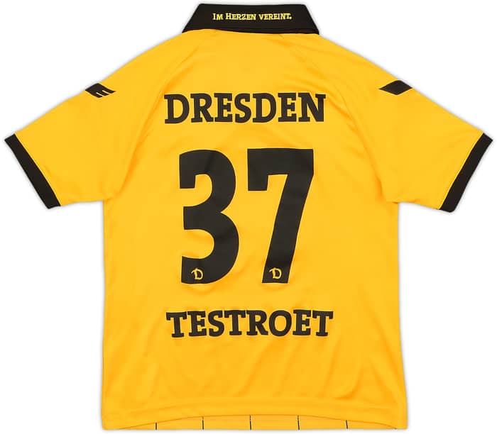 2015-16 Dynamo Dresden Home Shirt Testroet #37 - 8/10 - (M.Boys)
