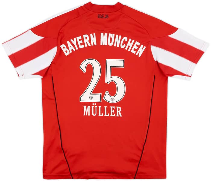 2010-11 Bayern Munich Home Shirt Muller #25 - 6/10 - (L.Boys)