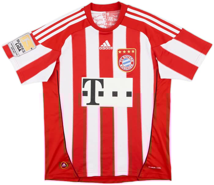 2010-11 Bayern Munich Home Shirt Muller #25 - 6/10 - (L.Boys)