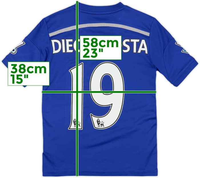 2014-15 Chelsea Home Shirt Diego Costa #19 - 5/10 - (M.Boys)