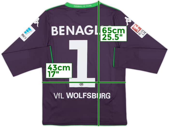 2014-15 Wolfsburg GK Shirt Benaglio #1 - 9/10 - (XL.Boys)