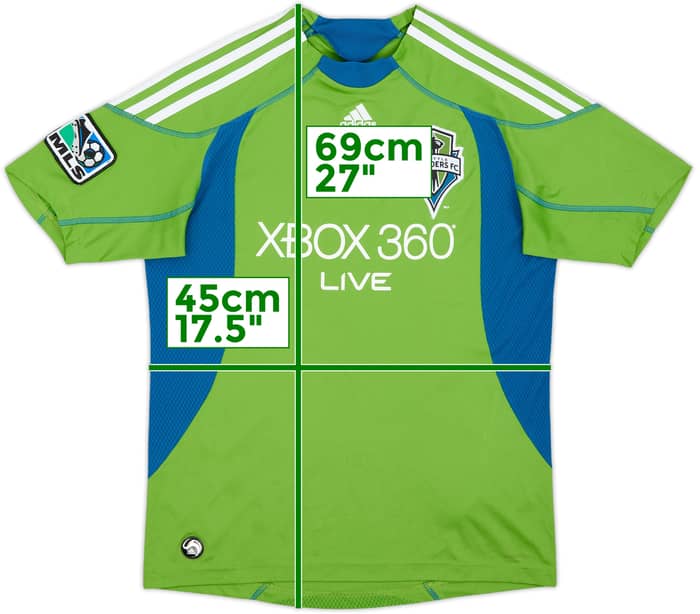 2009-10 Seattle Sounders Signed Home Shirt - 6/10 - (L.Boys)