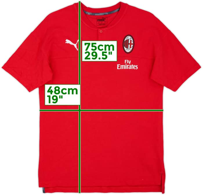 2019-20 AC Milan Puma Polo Shirt - 9/10 - (M)