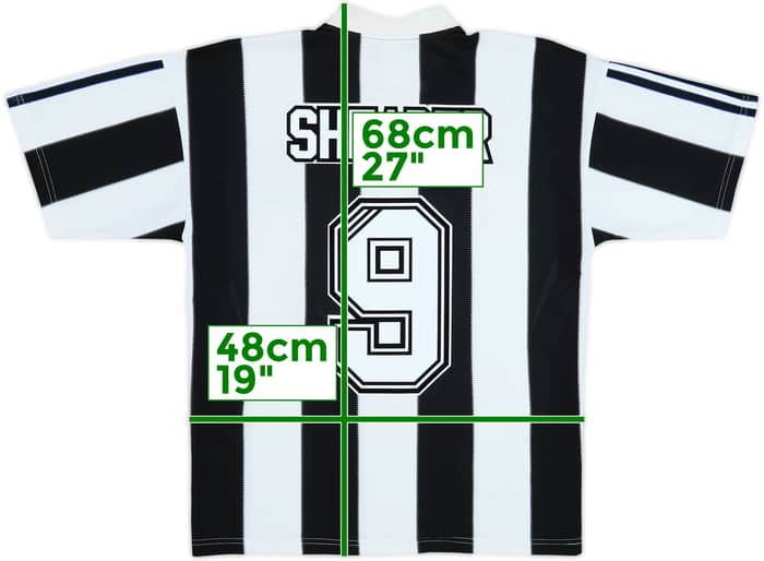 1995-97 Newcastle Camiseta Local Shearer #9 - 9/10 - (S)