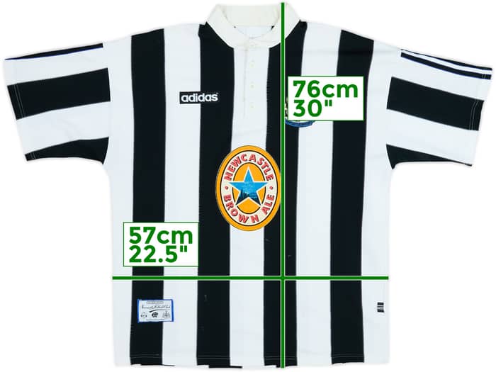 1995-97 Newcastle Home Shirt - 4/10 - (XL)
