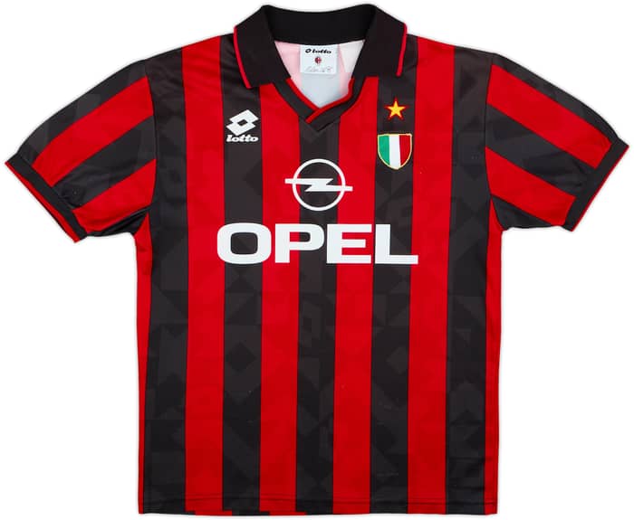 1994-95 AC Milan Home Shirt - 7/10 - (L)