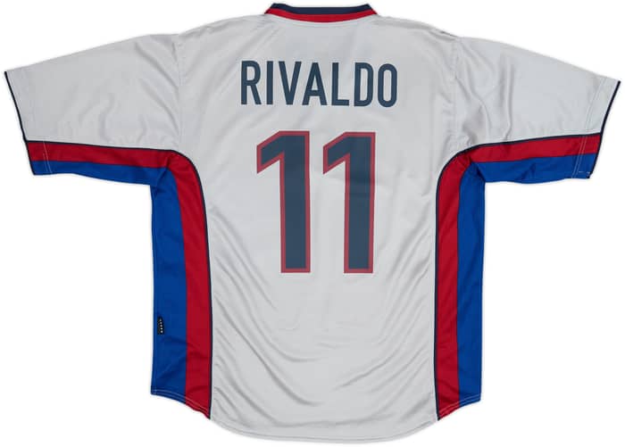 1999-01 Barcelona Away Shirt Rivaldo #11 - 9/10 - (XL)