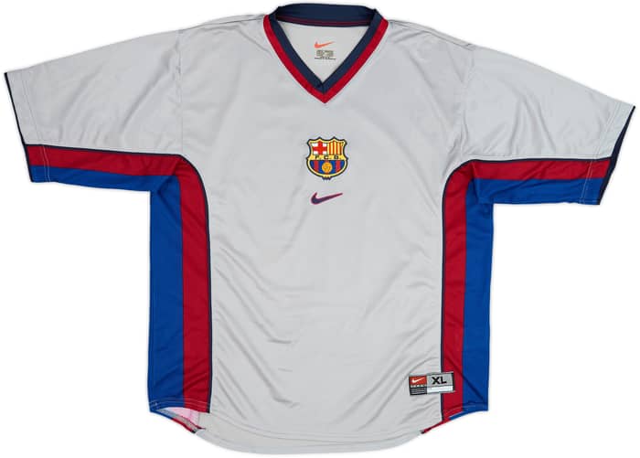 1999-01 Barcelona Away Shirt Rivaldo #11 - 9/10 - (XL)