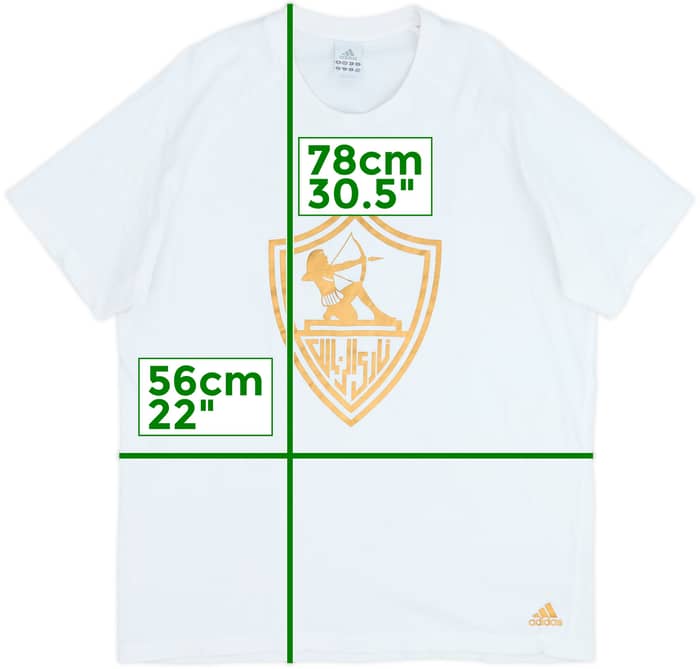 2007-08 Camiseta de algodón adidas del FC Zamalek - 8/10 - (XL)