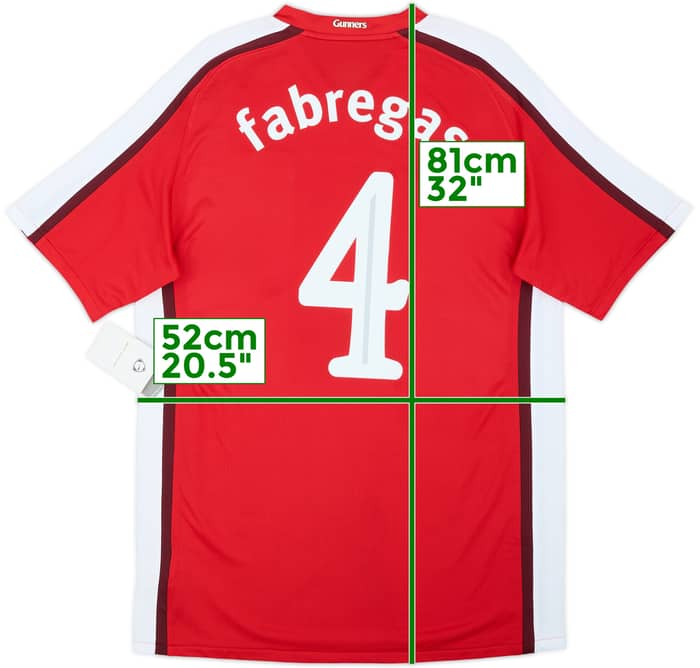 2008-10 Arsenal Home Shirt Fabregas #4 (M)