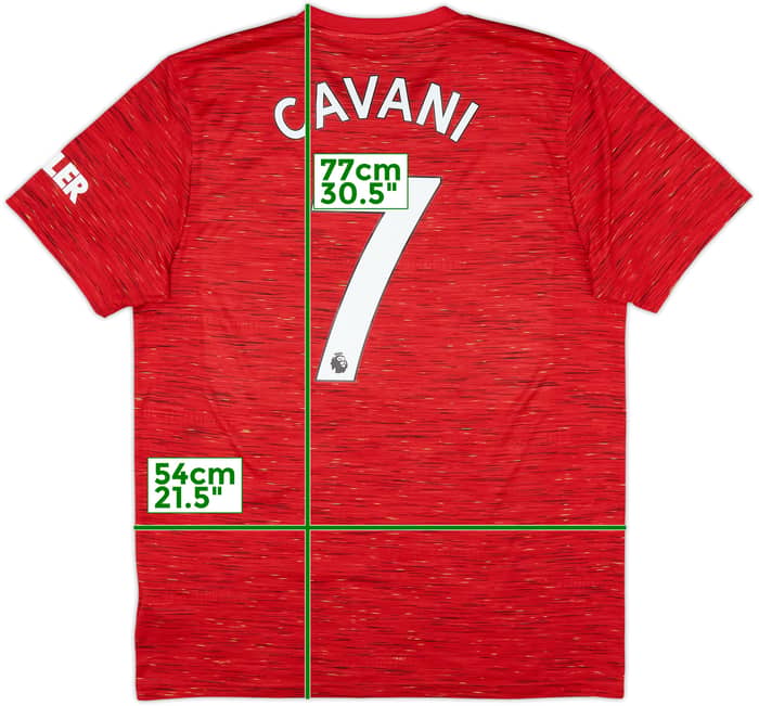 2020-21 Manchester United Home Shirt Cavani #7 - 6/10 - (L)