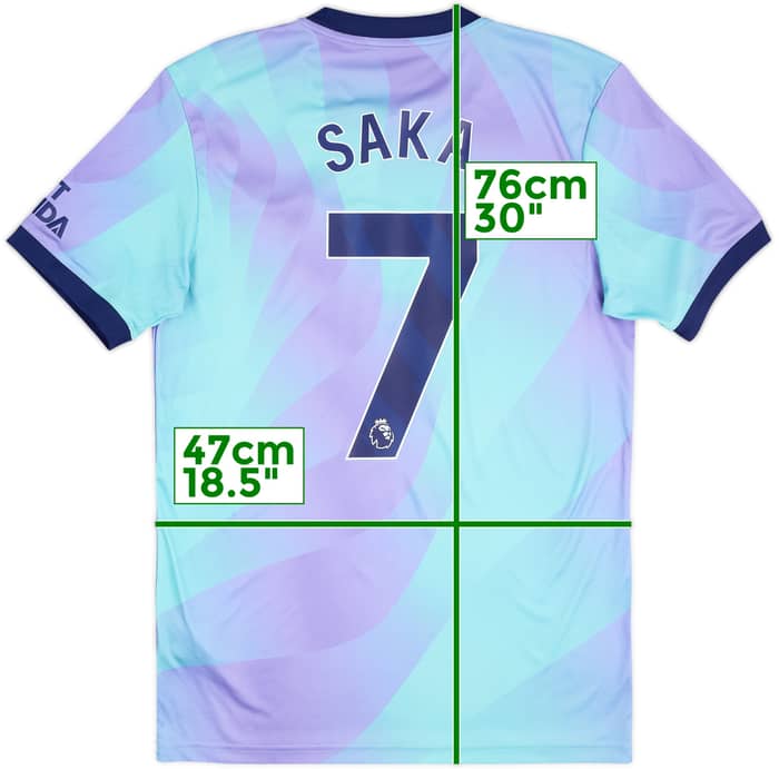 2024-25 Arsenal Third Shirt Saka #7 - 8/10 - (M)
