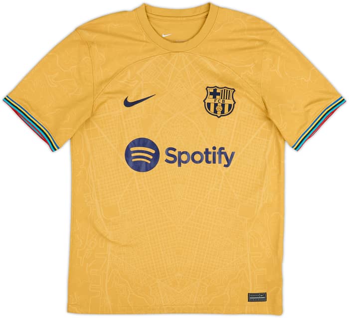 2022-23 Barcelona Away Shirt Lewandowski #9 - 7/10 - (S)