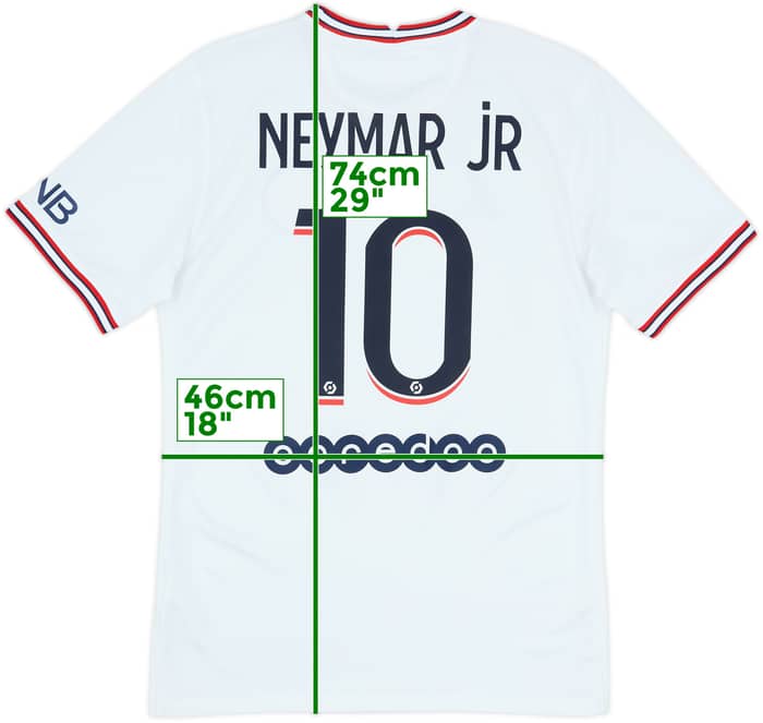 2021-22 Paris Saint-Germain Fourth Shirt Neymar Jr #10 - 8/10 - (S)