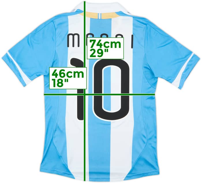 2011-13 Argentina Home Shirt Messi #10 - 8/10 - (S)