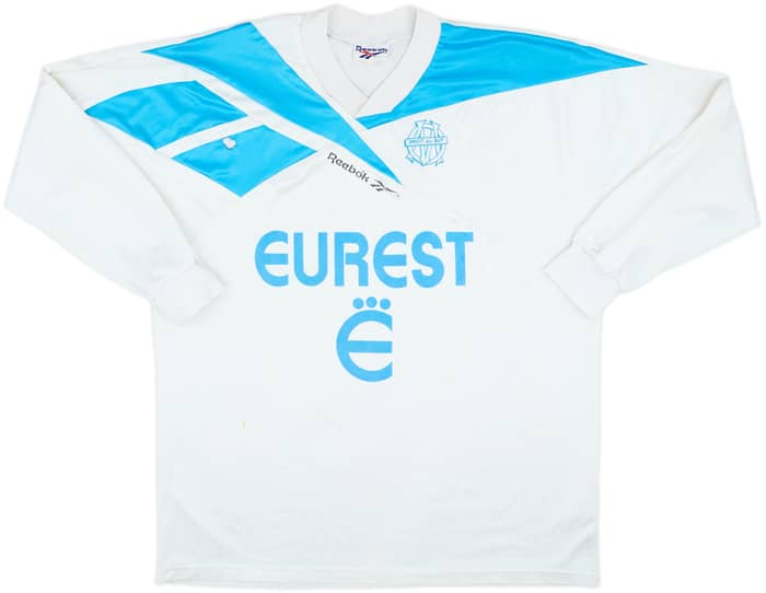 1994-95 Olympique Marseille Home L/S Shirt - 4/10 - (XL)