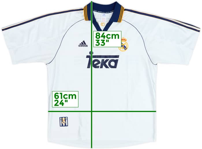 1998-00 Real Madrid 'Champions of Europe' Home Shirt - 8/10 - (XL)