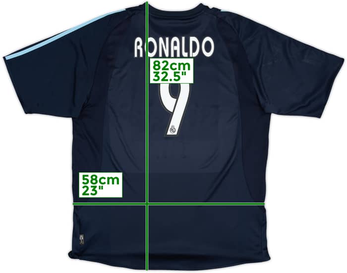 2003-04 Real Madrid Away Shirt Ronaldo #9 - 6/10 - (XL)