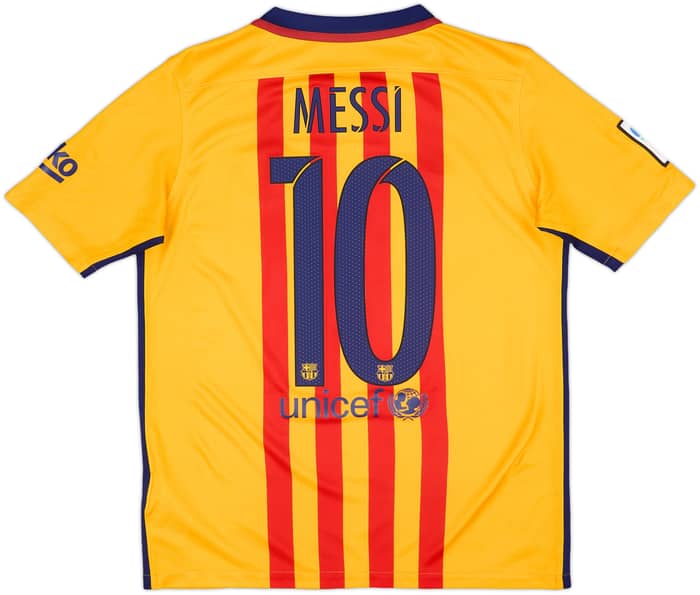 2015-16 Barcelona Away Shirt Messi #10 - 8/10 - (13-15 Years)