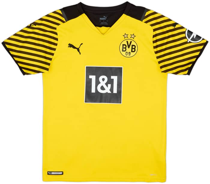 2021-22 Borussia Dortmund Home Shirt Haaland #9 - 6/10 - (S)