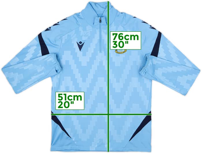Top de entrenamiento con cremallera 1/4 Macron del Sheffield Wednesday 2021-22 - 8/10 - (M)