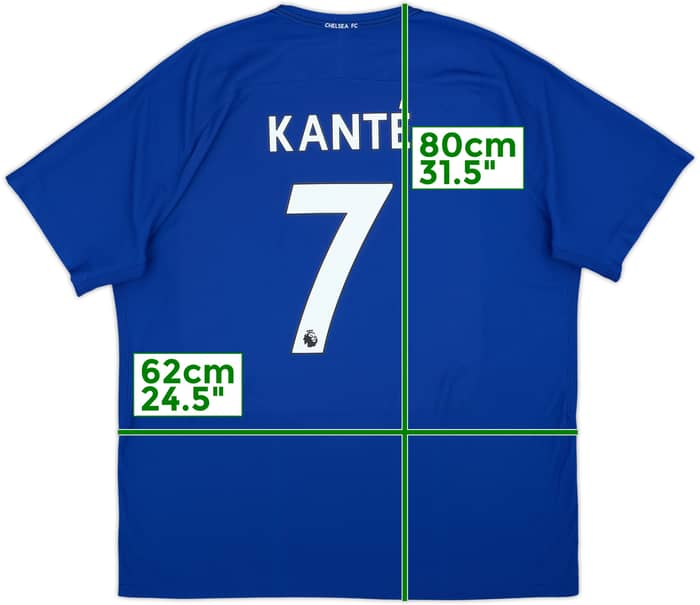 2017-18 Chelsea Authentic Home Shirt Kante #7 - 8/10 - (XXL)