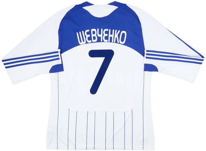 2009-10 Dynamo Kyiv Home L/S Shirt Shevchenko #7 - 8/10 - (L)