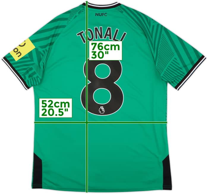 2023-24 Newcastle Away Shirt Tonali #8 - 10/10 - (XL)