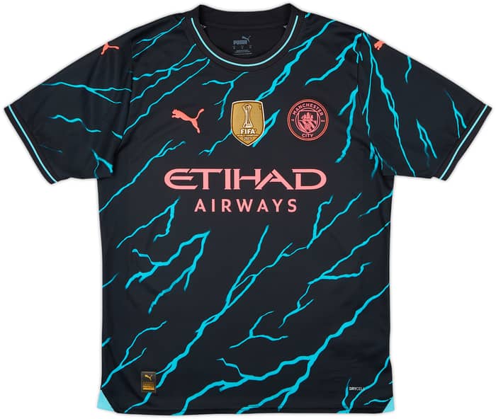 2023-24 Manchester City Third Shirt Haaland #9 - 9/10 - (M)