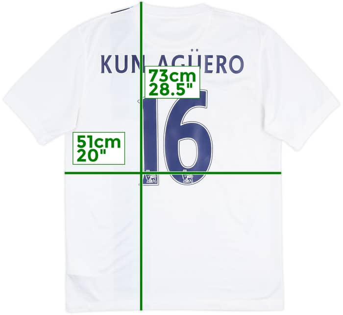 2013-14 Manchester City Third Shirt Kun Aguero #16 - 8/10 - (M)