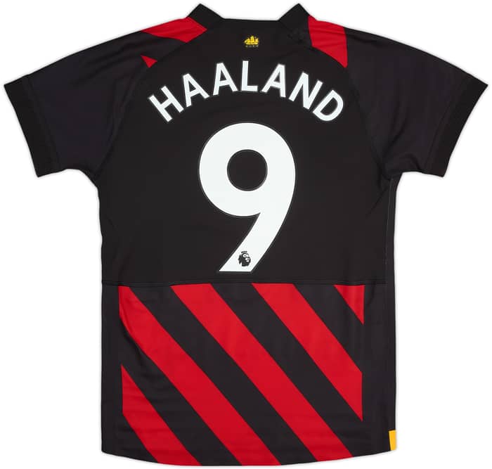 2022-23 Manchester City Authentic Away Shirt Haaland #9 - 10/10 - (Women's S)