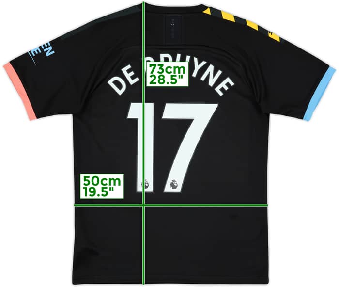 2019-20 Manchester City Away Shirt De Bruyne #17 - 10/10 - (M)