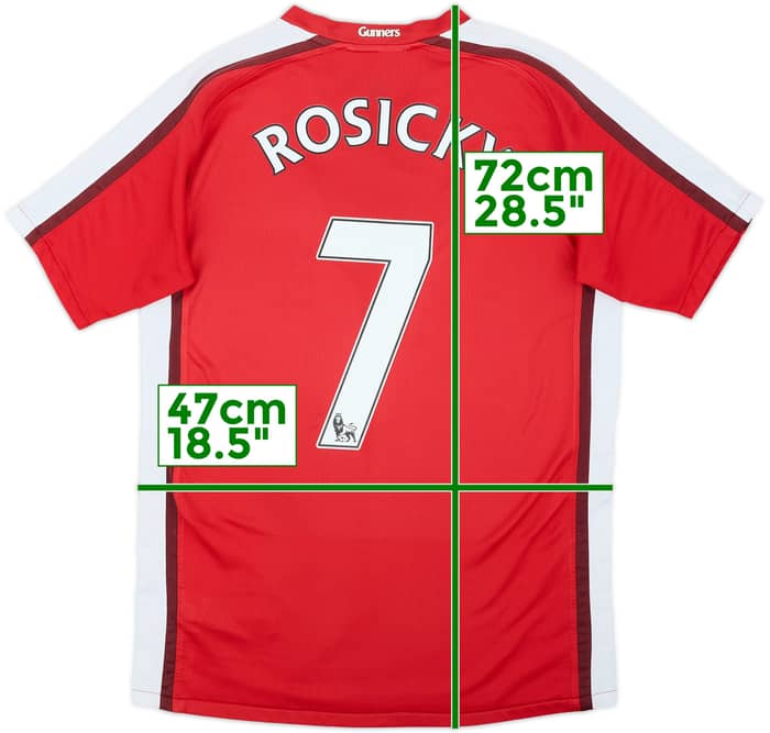 2008-10 Arsenal Home Shirt Rosicky #7 - 6/10 - (13-15 Years)