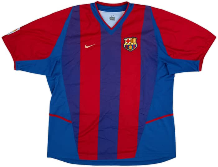 2002-03 Barcelona Home Shirt Riquelme #10 - 8/10 - (XXL)