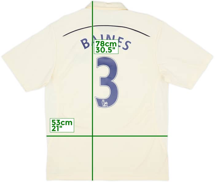 2010-11 Everton Third Shirt Baines #3 - 8/10 - (L)