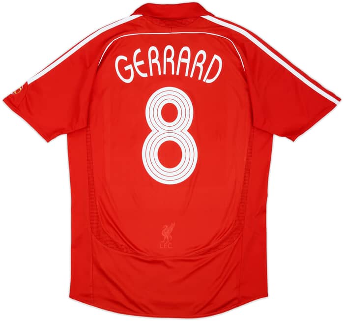 2006-08 Liverpool Home Shirt Gerrard #8 - 6/10 - (M)