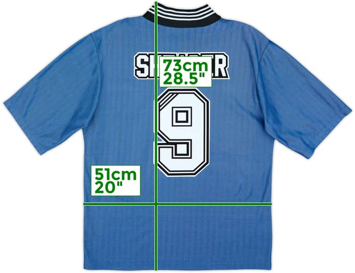 1996-97 Newcastle Away Shirt Shearer #9 - 10/10 - (M)