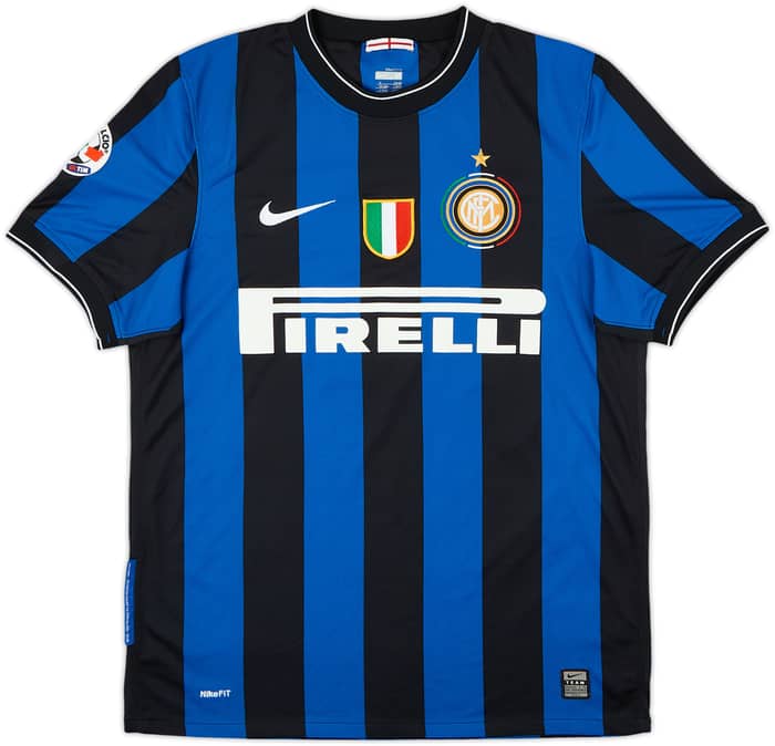 2009-10 Inter Milan Home Shirt Milito #22 - 6/10 - (M)