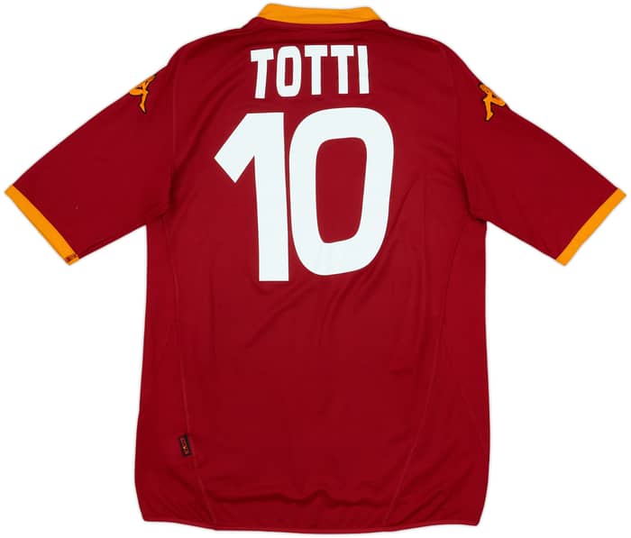 2007-08 Roma Home Shirt Totti #10 - 7/10 - (L)