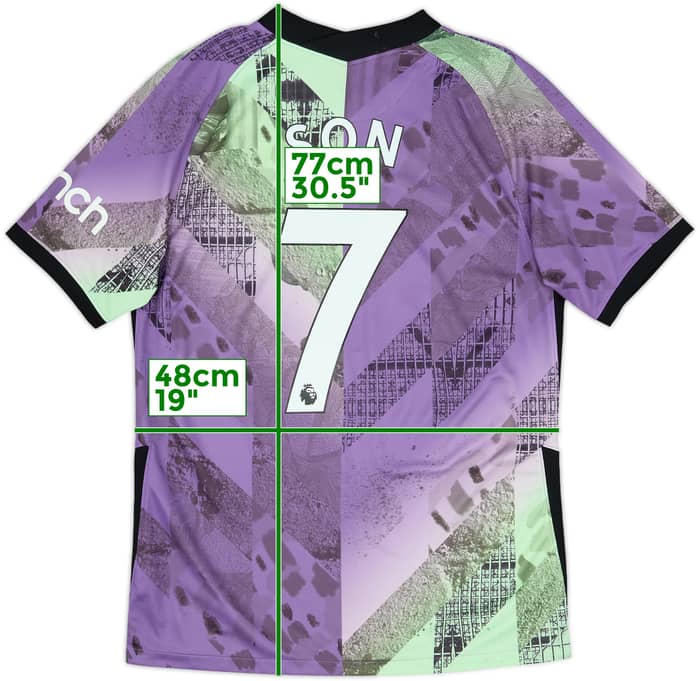 2021-22 Tottenham Third Shirt Son #7 - 10/10 - (M)