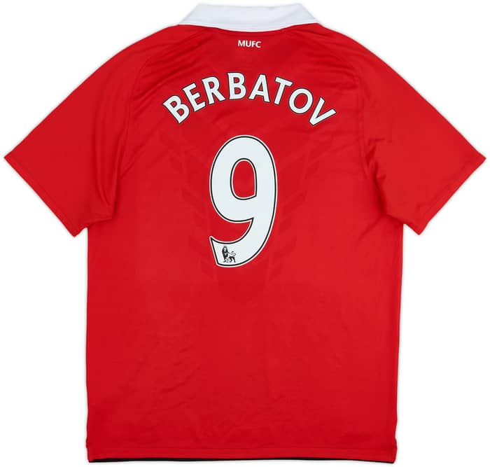 2010-11 Manchester United Home Shirt Berbatov #9 - 7/10 - (L)