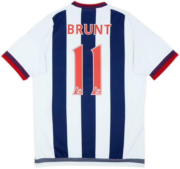 2015-16 West Brom Home Shirt Brunt #11 - 6/10 - (M)