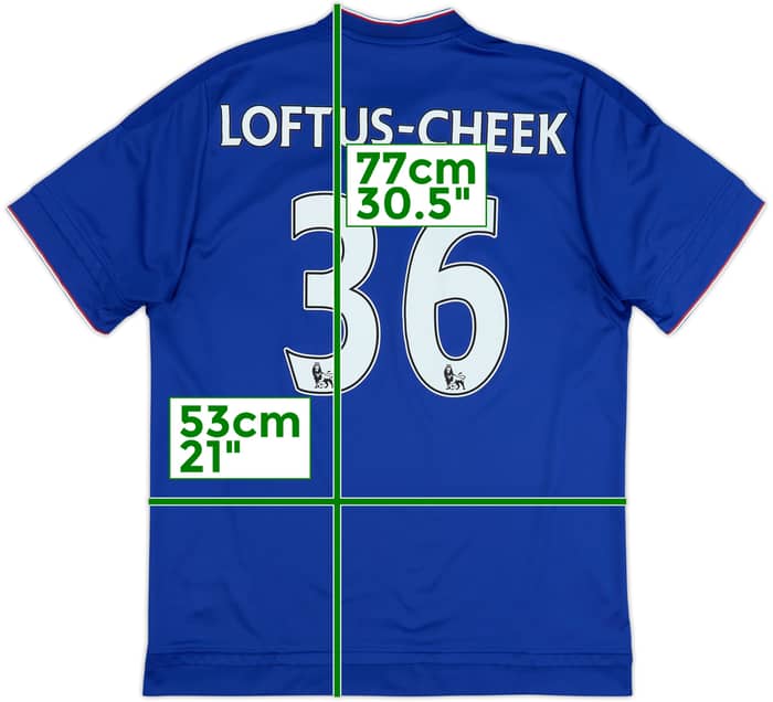 2015-16 Chelsea Home Shirt Loftus-Cheek #36 - 6/10 - (L)
