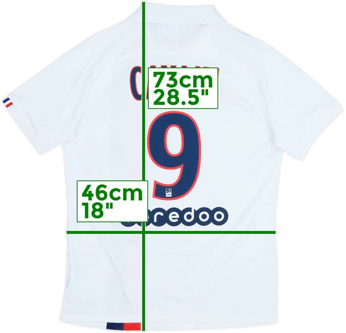 2019-20 Paris Saint-Germain Authentic Third Shirt Cavani #9 - 9/10 - (M)