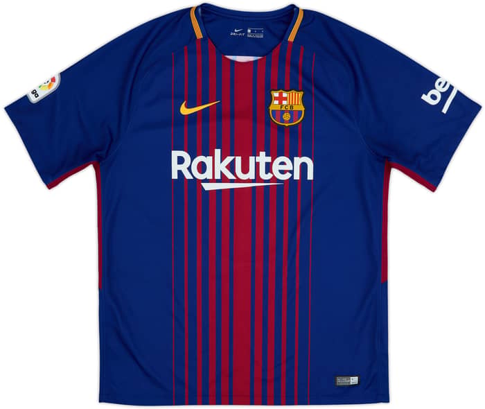 2017-18 Barcelona Home Shirt A.Iniesta #8 - 8/10 - (L)